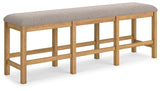 Havonplane Brown Counter Height Dining Table and 4 Barstools and Bench