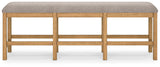 Havonplane Brown Counter Height Dining Table and 6 Barstools and Bench