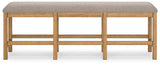 Havonplane Brown 72" Counter Height Dining Bench - Ella Furniture