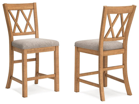 Havonplane Brown Counter Height Barstool - Ella Furniture