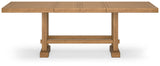 Havonplane Brown Counter Height Dining Table and 6 Barstools and Bench