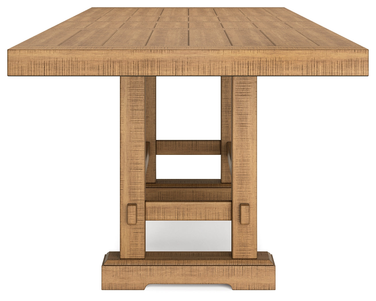 Havonplane Brown Counter Height Dining Table and 4 Barstools and Bench