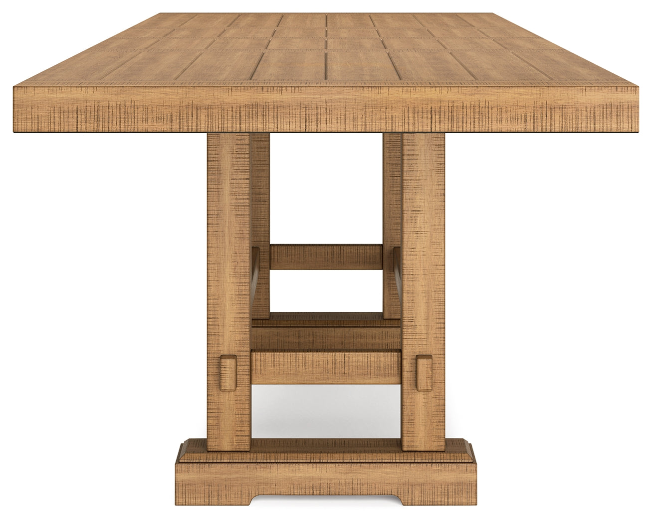 Havonplane Brown Counter Height Dining Table and 8 Barstools with Storage
