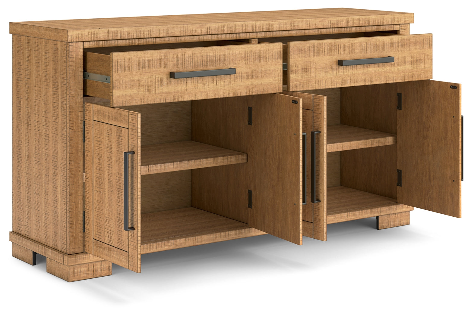Havonplane Brown Counter Height Dining Table and 4 Barstools with Storage