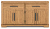 Havonplane Brown Counter Height Dining Table and 6 Barstools and Bench with Storage