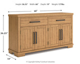 Havonplane Brown Counter Height Dining Table and 8 Barstools with Storage