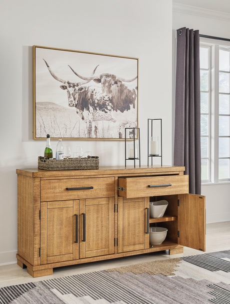 Havonplane Brown Dining Server - Ella Furniture