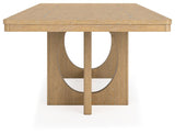 Rencott Light Brown Dining Extension Table - Ella Furniture