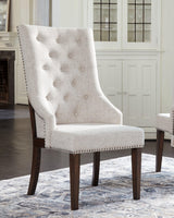 Hillcott Dark Brown/beige Dining Chair D798-02A - Ella Furniture