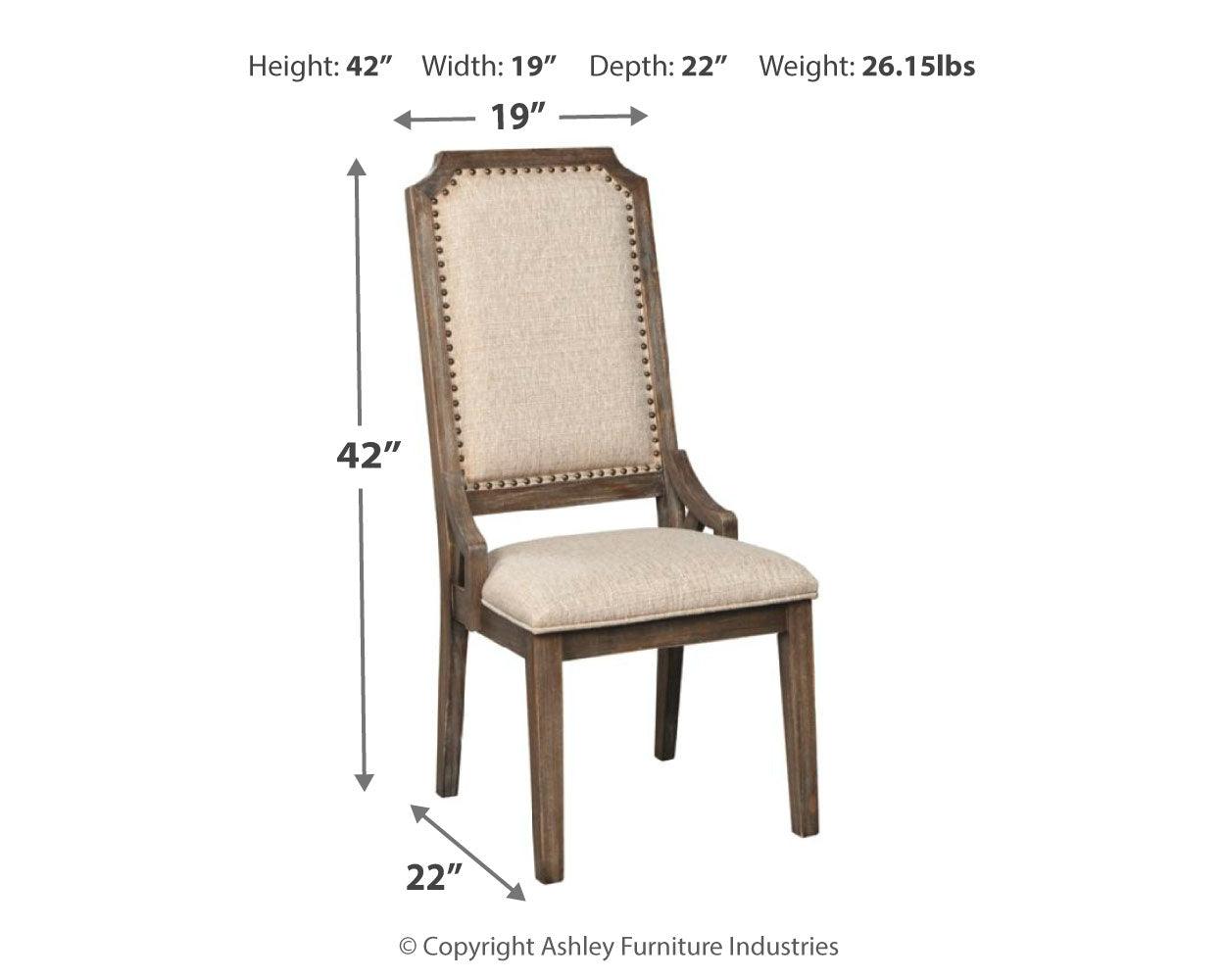 Wyndahl Rustic Brown Dining Chair - Ella Furniture