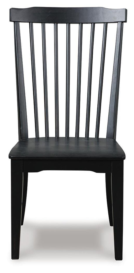 Greddinton Black Dining Chair view 3