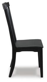Greddinton Black Dining Chair view 4