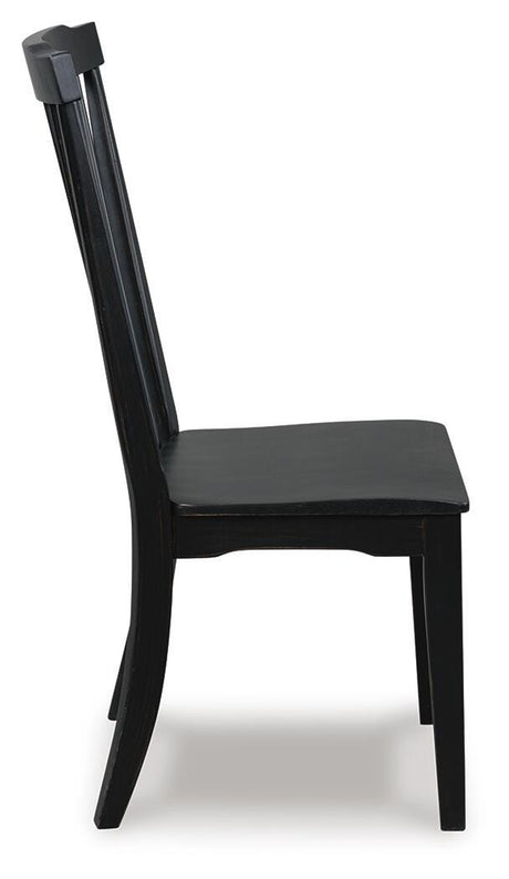 Greddinton Black Dining Chair view 4