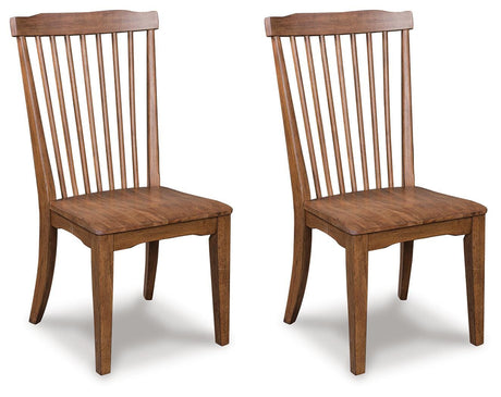 Greddinton Brown Dining Chair angled view
