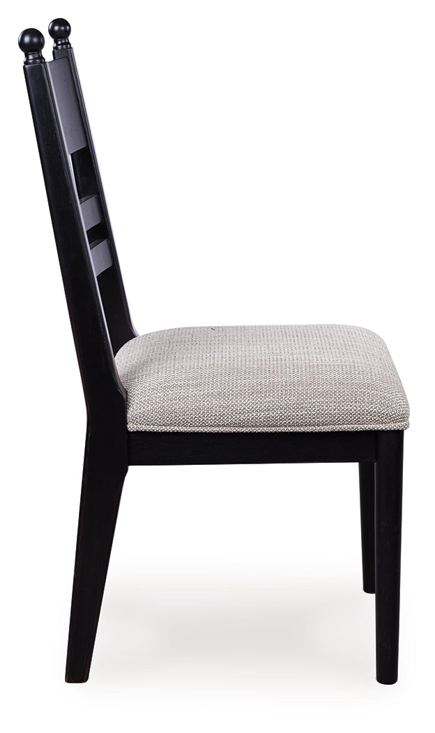 Greddinton Black Dining Chair
