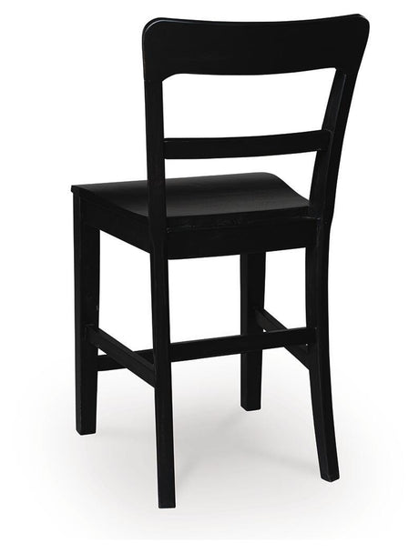 Greddinton Black Counter Height Barstool view 5