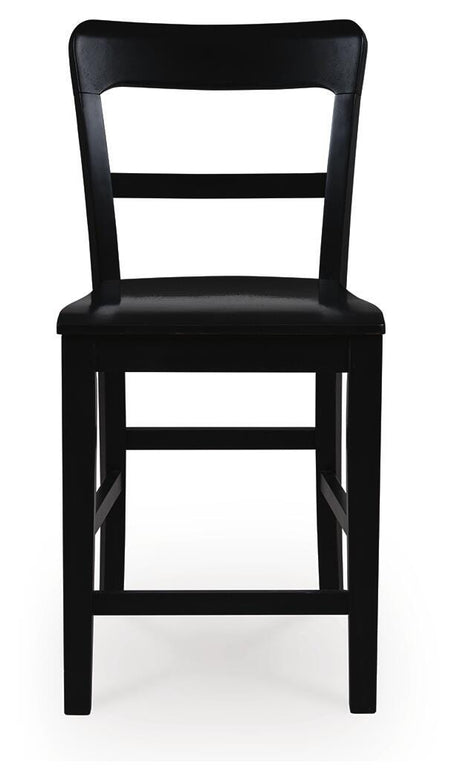 Greddinton Black Counter Height Barstool view 3