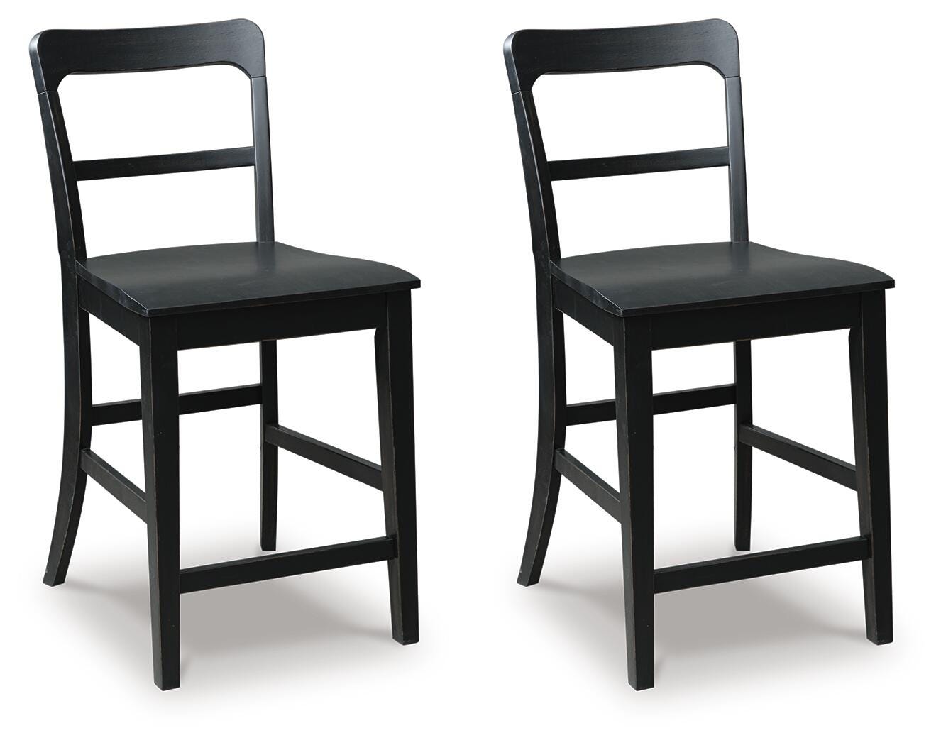Greddinton Black Counter Height Barstool
