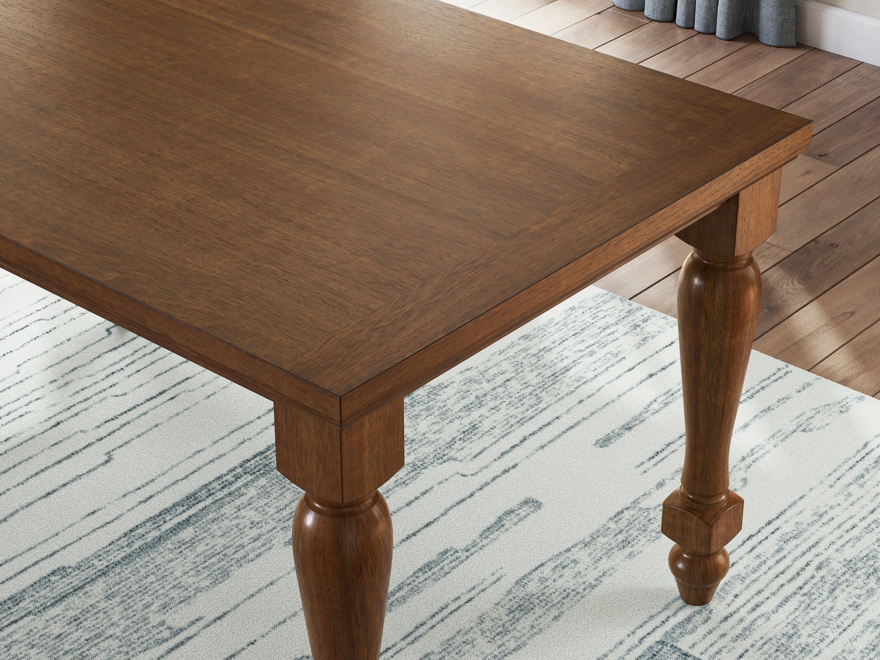 Greddinton Brown Counter Height Dining Table and 6 Barstools