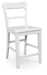 Greddinton White Counter Height Barstool