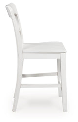 Greddinton White Counter Height Barstool