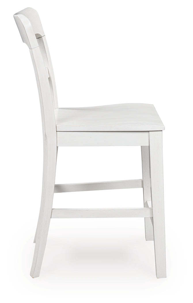 Greddinton White Counter Height Barstool