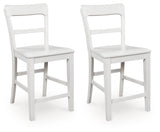 Greddinton White Counter Height Barstool