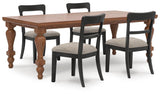 Greddinton Brown Dining Set view 5