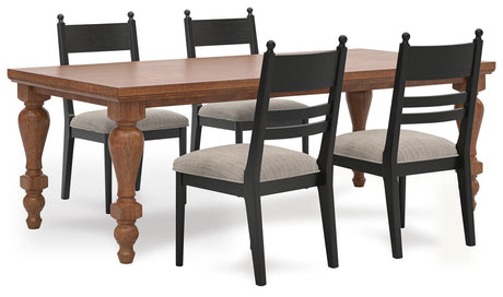 Greddinton Brown Dining Set view 2
