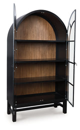 Greddinton Black/Brown Display Cabinet
