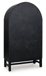 Greddinton Black/Brown Display Cabinet