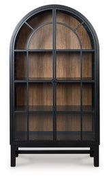 Greddinton Black/Brown Display Cabinet