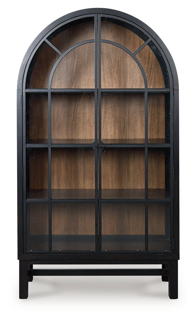Greddinton Black/Brown Display Cabinet