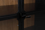 Greddinton Black/Brown Display Cabinet