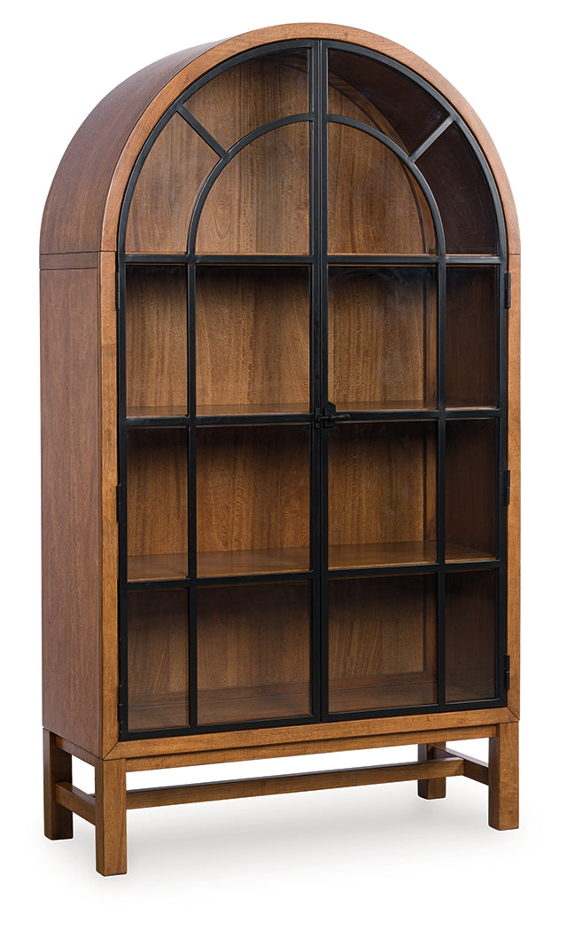 Greddinton Brown/Black Display Cabinet