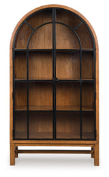 Greddinton Brown/Black Display Cabinet