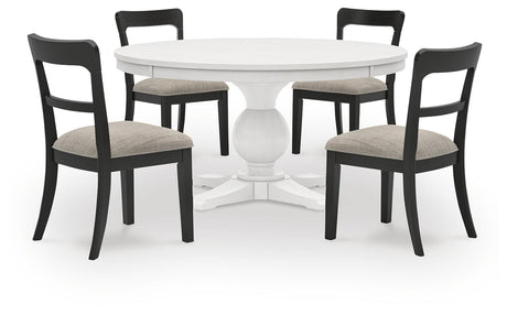 Greddinton White Dining Set view 2
