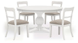 Greddinton White Dining Set view 3