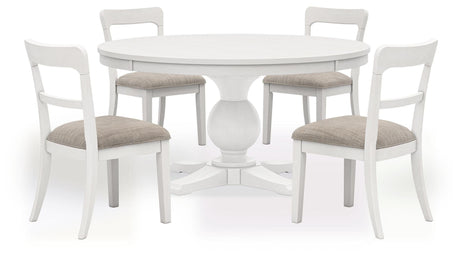 Greddinton White Dining Set view 3