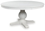 Greddinton White Dining Table