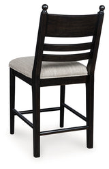 Greddinton Black Counter Height Barstool