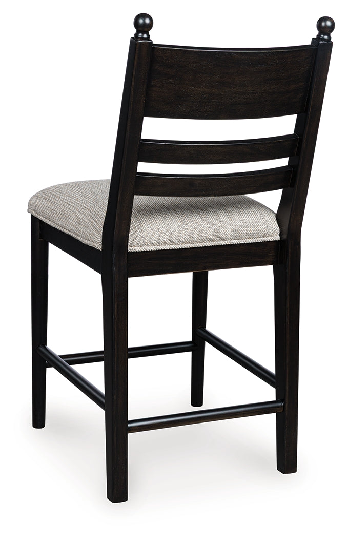 Greddinton Black Counter Height Barstool
