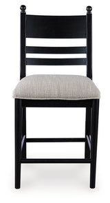 Greddinton Black Counter Height Barstool
