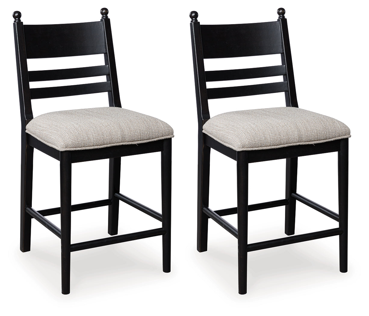 Greddinton Black Counter Height Barstool