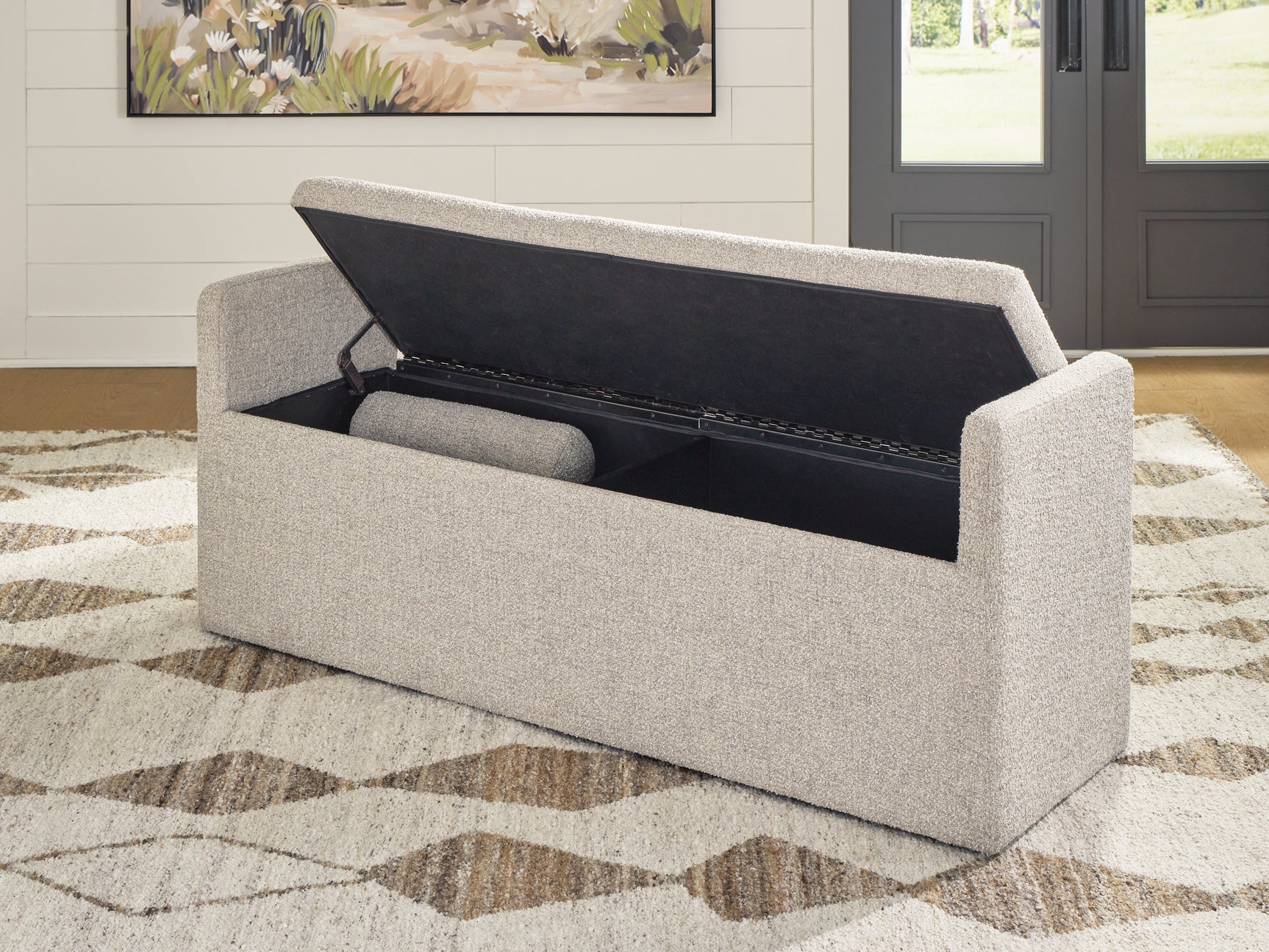 Galliden Beige 62" Dining Bench