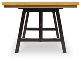 Galliden Black/Brown Dining Extension Table