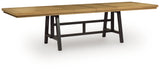 Galliden Black/Brown Dining Extension Table