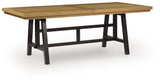 Galliden Black/Brown Dining Extension Table