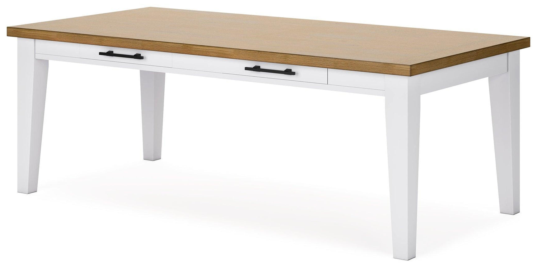Ashbryn White Natural Dining Table