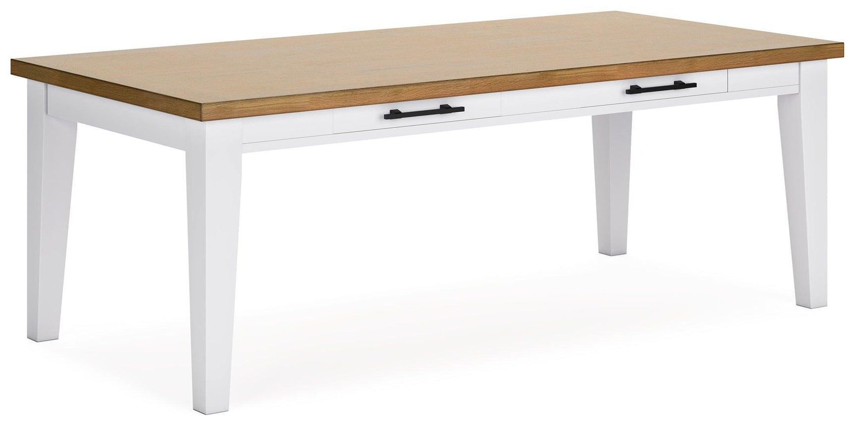 Ashbryn White Natural Dining Table